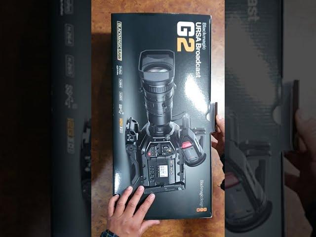 Unboxing Blackmagic Design URSA Broadcast G2 Camera  l RiBajra #shorts #unboxing #shortsvideo