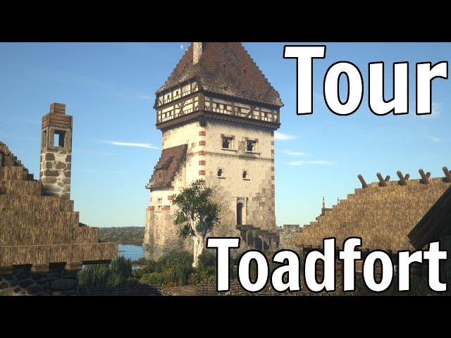 Walkthrough of the medieval Minecraft Castle of Toadfort and village