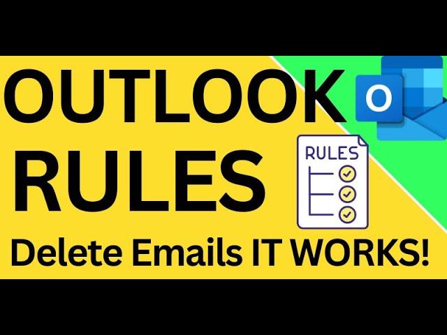 " How To Set Up Rule to ️ Delete Emails in Outlook? ️" II Really Helpful