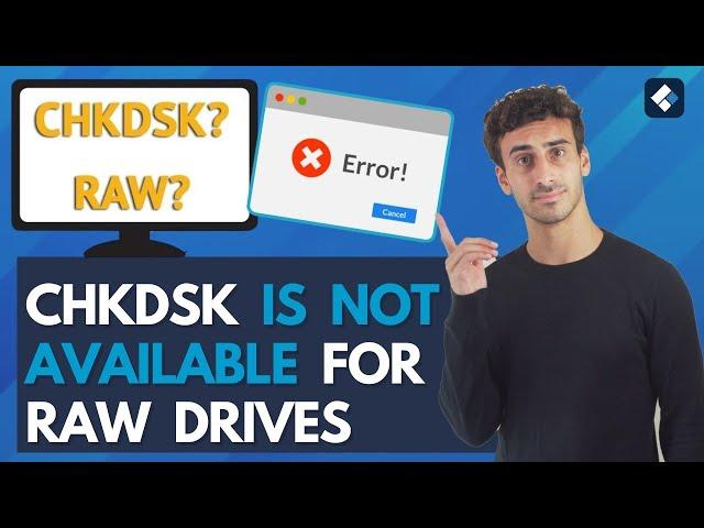 [2024 New] How to Fix CHKDSK Is Not Available for RAW Drives in Windows 10/11- Recover Raw Drives