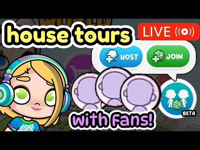 (LIVE) *HOUSE TOURS* with SUBSCRIBERS! (AVATAR WORLD with Lisa)