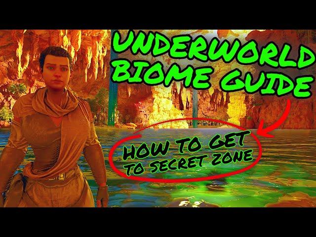 How To Get to The SECRET UNDERWORLD BIOME in The Center On Ark Survival Ascended!!!