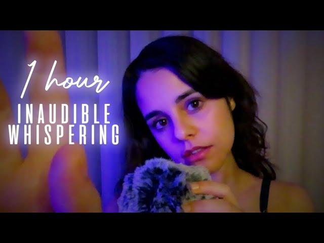 ASMR SLOW Inaudible Whispering for DEEP SLEEP  Mouth sounds & Hand movements