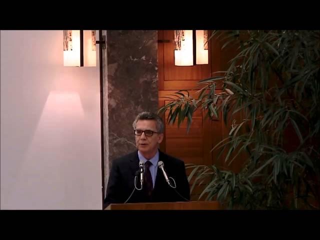 Thomas de Maizière at WCC/UN Conference: Refugee Crisis in Europe