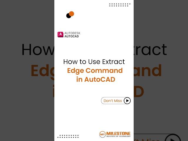  Master the Extract Edge Command in AutoCAD! 