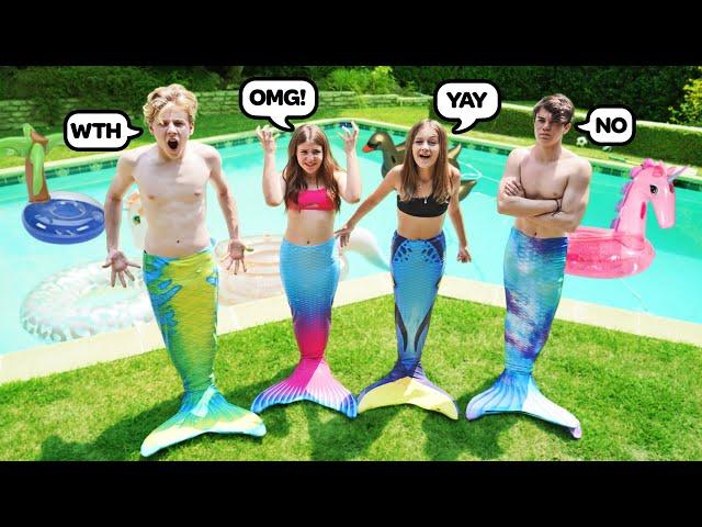 Last To Stop Being A Mermaid Wins $10,000 **SWIMMING POOL CHALLENGE**‍️| Piper Rockelle