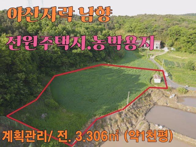 서산시 매매1억원  3,306㎡ (약1천평) 전원주택지 농촌 체류형 쉼터 농막용지  성연면 명천리 계획관리 강추천