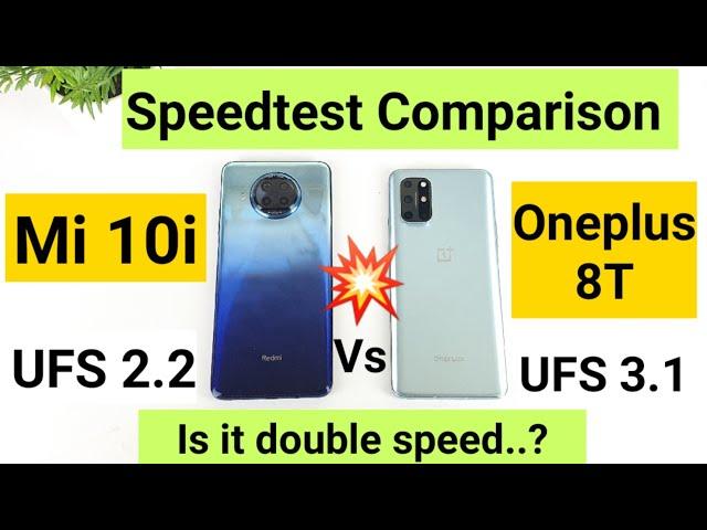 Mi 10i vs oneplus 8t ufs speedtest comparison ufs 3.1vs ufs2.2