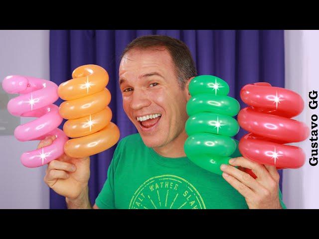 CURL BALLOON - balloon decoration ideas ( curly balloon )