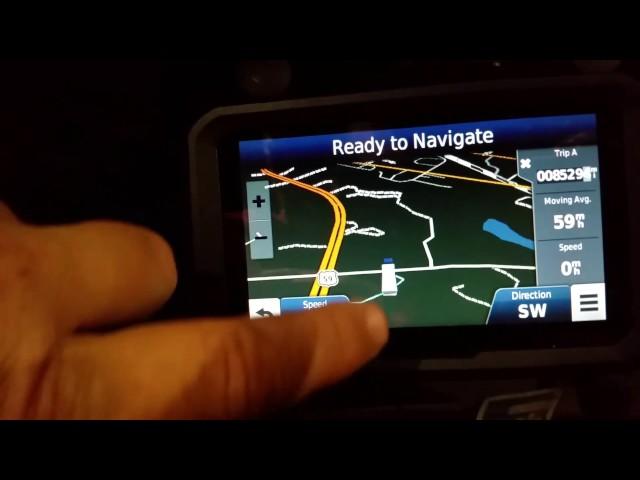 How to find current location On garmin gps