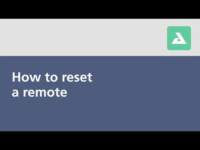 EGLO connect Z - How to reset a remote