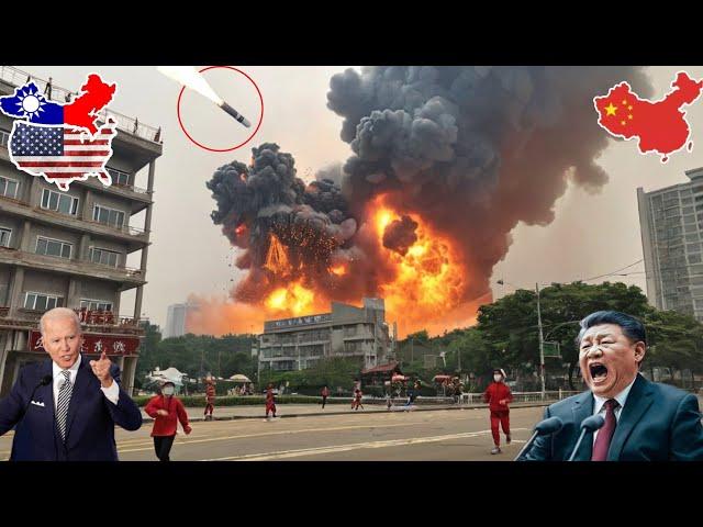 Horrible Tragedy, June 26! Brutal US-TAIWAN Attack Destroys the City of Beijing, China