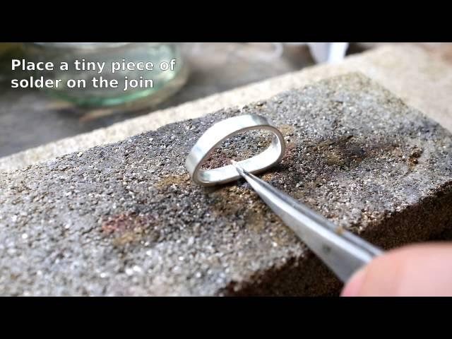 How to solder a simple silver ring