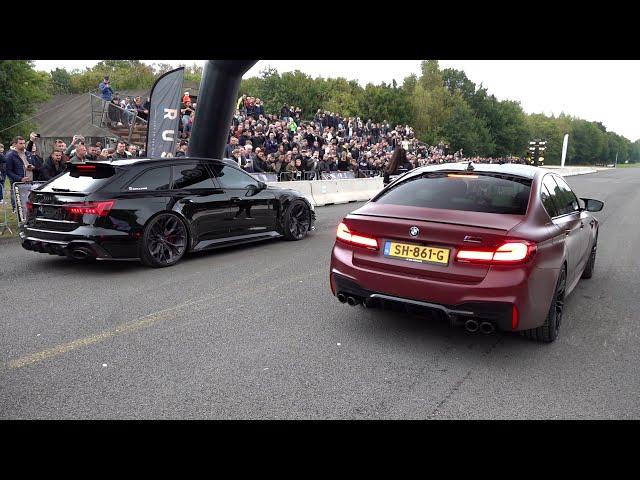 Modified Cars Drag Racing - 1052HP RS6 C8 vs M5 F90 Competition vs BRABUS 800 vs BMW M8 Mosselman