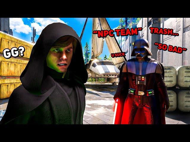ONE OF THE MOST TOXIC GAMES OF BATTLEFRONT 2 HEROES VS VILLAINS... (Battlefront 2)