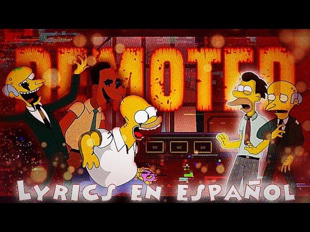 [FNF] DEMOTED LYRICS EN ESPAÑOL - Pibby Simpsons: ANARCHY AT SPRINGFIELD (DEMOTED LETRA EN ESPAÑOL)