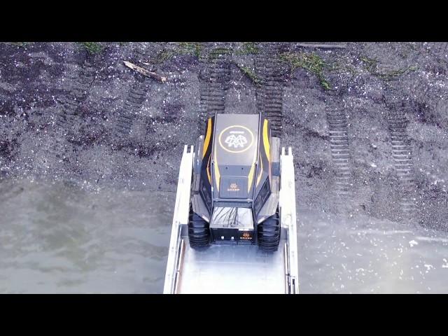 amphibious atv at 35 mph with high speed landing craft