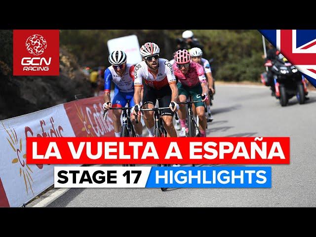 Breakaway Battles It Out On Hilltop Finish | Vuelta A España 2022 Stage 17 Highlights