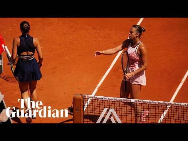 Kostyuk hits out at Sabalenka and French Open crowd: 'I don't respect her'