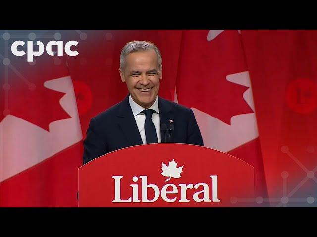 Liberal Leadership: Mark Carney delivers victory speech – March 9, 2025