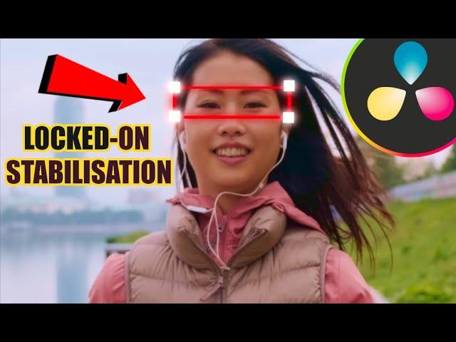 How to make the LOCKED-ON-STABILIZATION EFFECT in Davinci Resolve | Tutorial