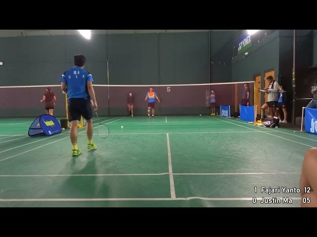 Egret Yonex Cup 2021 Fajari Yanto vs Justin Ma Men's A Singles Finals Game 2