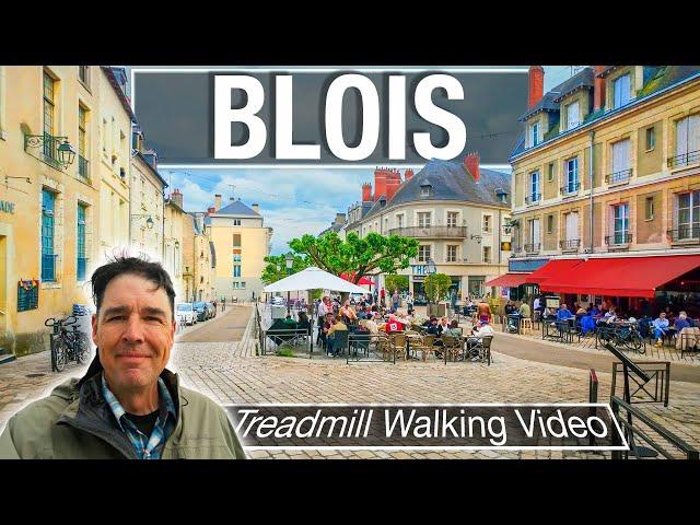 FRANCE 4K: Blois Virtual Walking Tour - 4K City Walks Walking Video for Treadmill