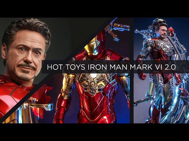 Hot toys Iron Man Mark VI Diecast 2 0 with Gantry