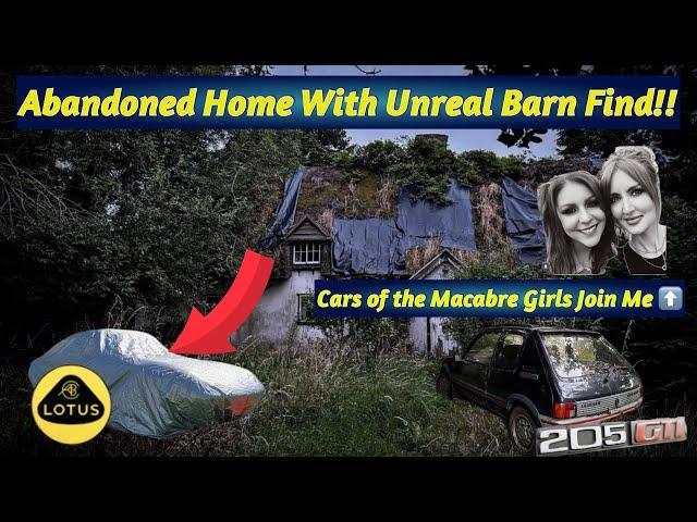 Rare & Valuable Cars Found At This Abandoned & Derelict House Inc A 205 GTI & Lotus Sports Car!!