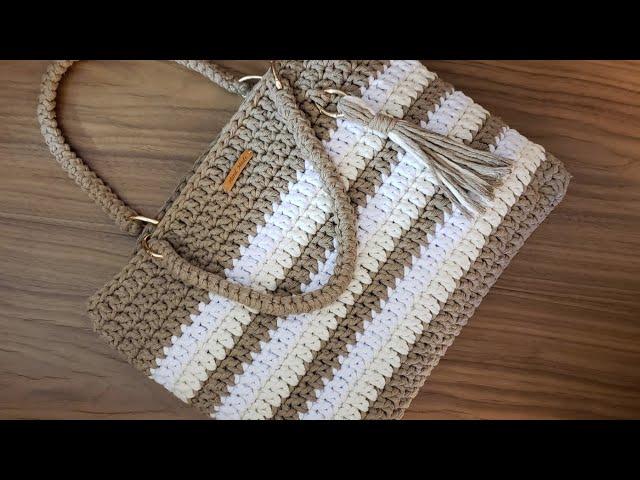 Crochet Bag With String Thread - Spesso Thread - Crochet Tutorial - Purse Tutorial- DIY