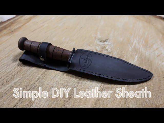 Make a leather sheath with me