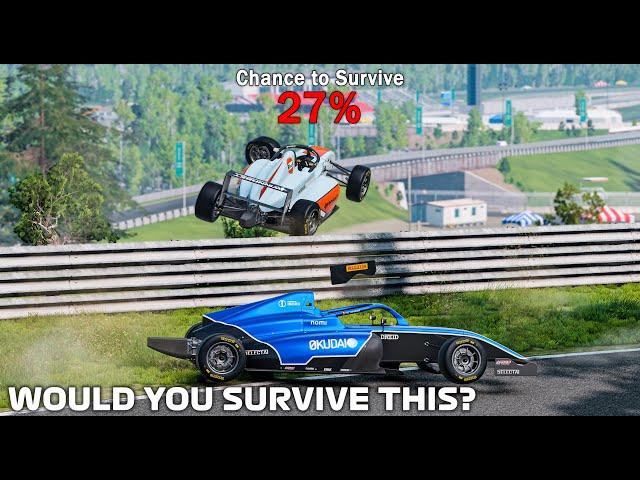 Would you Survive this Racing Crash? | BeamNG.Drive