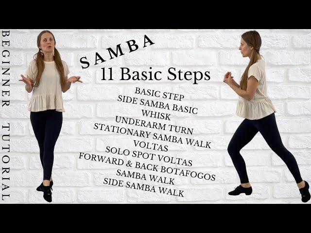 11 Samba Basic Steps every Beginner should Learn || Samba Dance Beginner Steps Tutorial