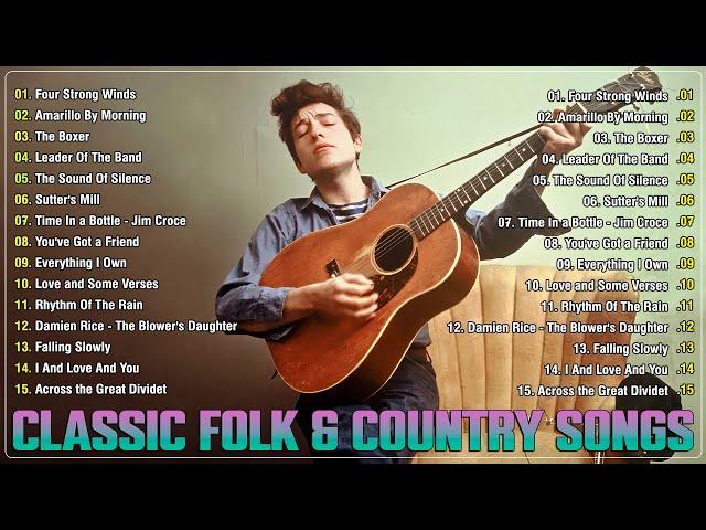 Folk & Country Songs Collection - Classic Folk Songs 60's 70's 80's Playlists