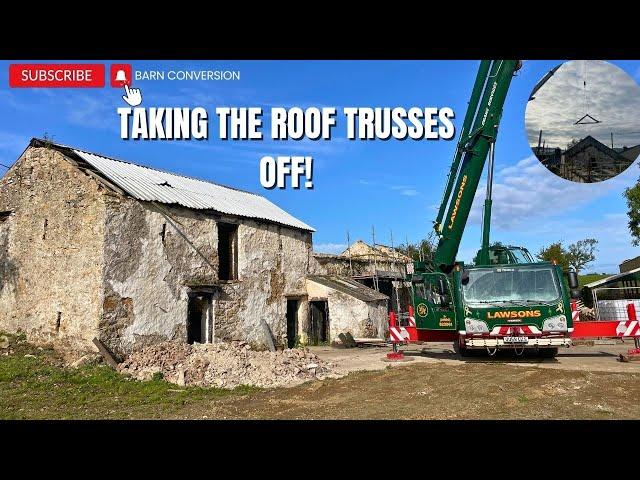 BARN CONVERSION// we had to get a CRANE in!