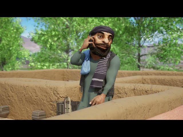 بقه یی عقب ملا هیبو نماز میخواند.#adamkhan #طنز #comedy #afghanistan #3dart