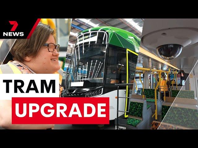 Melbourne’s first G-Class trams roll out in $2 billion upgrade | 7NEWS