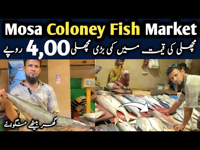 Biggest Fresh Fish Market karachi | Karachi Fish Market 2024 | Whosale fish Market Mosa Coloney Fish