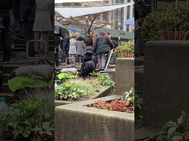 Melissa Benoist films Supergirl - Dec 2 2019