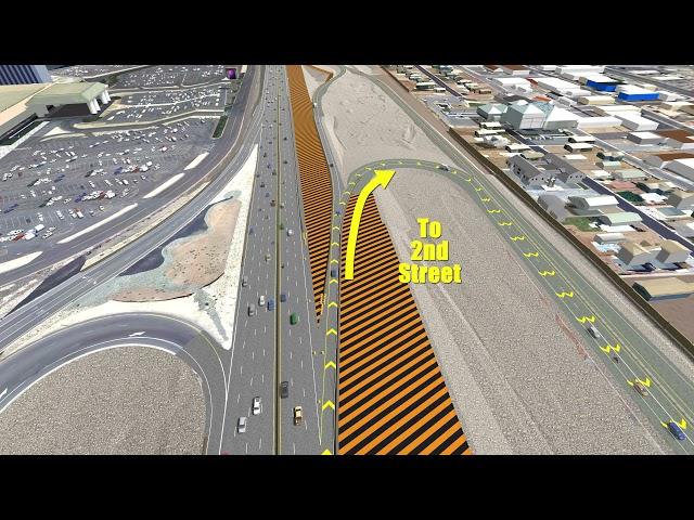 New Southbound I-580 Second/Mill Street Ramps Launch Aug 2021 in Reno