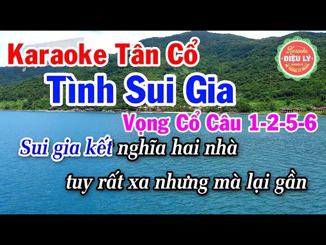 Karaoke Tân Cổ Tình Sui Gia Dây Kép  - Karaoke Vọng Cổ Câu 1-2-5-6