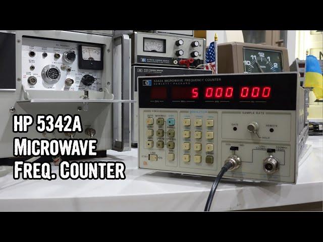 HP 5342A Microwave Frequency Counter upgrade and we fire up the Cesium clock to calibrate it!