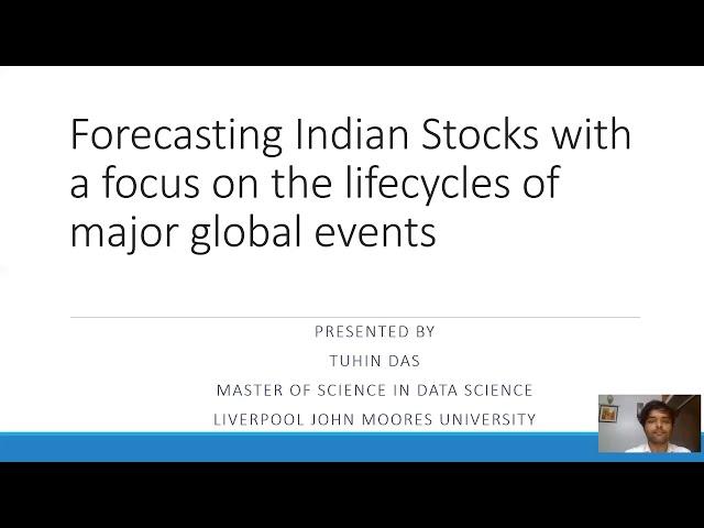 Liverpool John Moores University | Thesis Presentation | Student Name: Tuhin Das | MS - Data Science