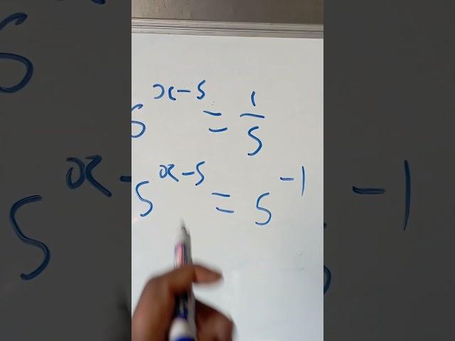 how to solve for x when given 5^x-5=1/5