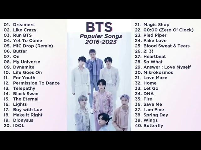 NO ADS - BTS SONGS PLAYLIST 2024 MOST POPULAR SONGS