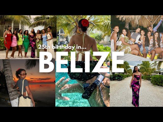 BELIZE BIRTHDAY TRIP VLOG  | Girls trip, swimming with sharks, & 25th birthday celebration |