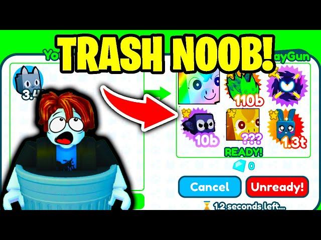  POOR TRASHCAN Challenges RICH KIDS... | Pet Simulator X