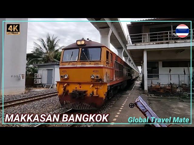 Makkasan Railway Station Bangkok Early Morning Market  Thailand