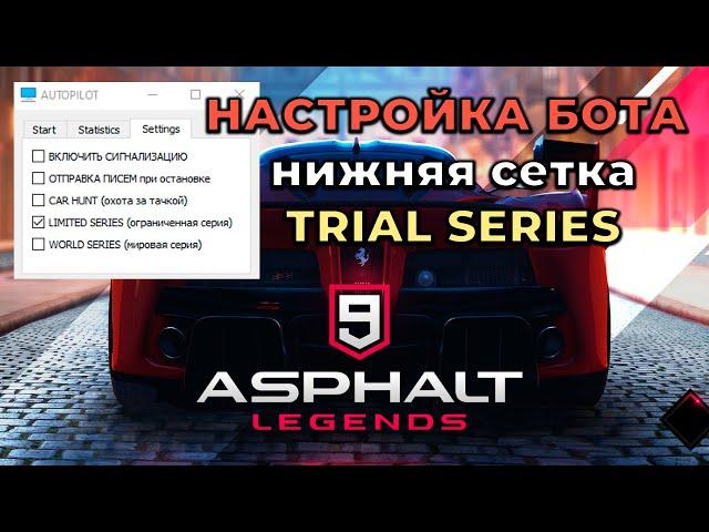 НАСТРОЙКА БОТА - НИЖНЯЯ СЕТКА - TRIAL SERIES