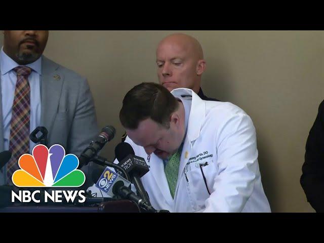 Doctor breaks down when speaking about the victims from the Michigan State University shooting